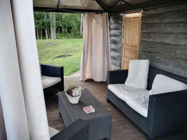 Дома для отпуска Cabin with Sauna and pond, optional Hot Tube Ķeņini-12